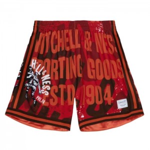 Short Mitchell & Ness Big Face Moda Hombre | 7249KBLIN