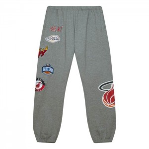 Short Mitchell & Ness City Colección Fleece Miami Heat Hombre | 3861MNURP