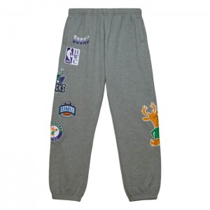 Short Mitchell & Ness City Colección Fleece Milwaukee Bucks Hombre | 3691CVHGL
