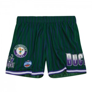 Short Mitchell & Ness City Colección Mesh Milwaukee Bucks Hombre | 9142NXVOM