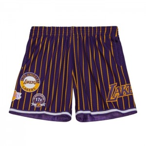 Short Mitchell & Ness City Colección Mesh Los Angeles Lakers Hombre | 5238BJCUA