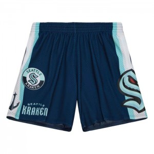 Short Mitchell & Ness City Colección Mesh Seattle Kraken Hombre | 4013ZMVPC
