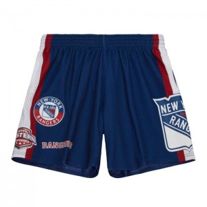 Short Mitchell & Ness City Colección Mesh New York Rangers Hombre | 8649OYNVX