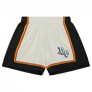 Short Mitchell & Ness Cream Detroit Pistons 1998 Hombre | 5349ZVCPB