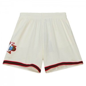 Short Mitchell & Ness Cream Philadelphia 76ers 2000 Hombre | 4390YTXSN
