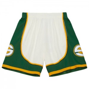 Short Mitchell & Ness Cream Seattle Supersonics 2007 Hombre | 9816OFAEL