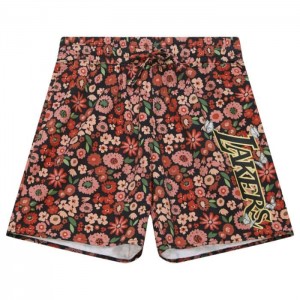 Short Mitchell & Ness Floral Los Angeles Lakers Mujer | 4036YROWP