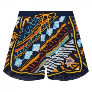 Short Mitchell & Ness Game Day Pattern Golden State Warriors Hombre | 8706PHFGO
