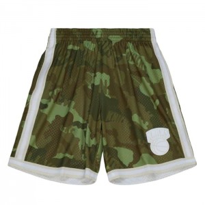 Short Mitchell & Ness Ghost Green Camo New York Knicks 1991-92 Hombre | 1629SJWLE