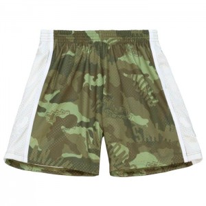 Short Mitchell & Ness Ghost Green Camo San Antonio Spurs 1998-99 Hombre | 5497NBUWK