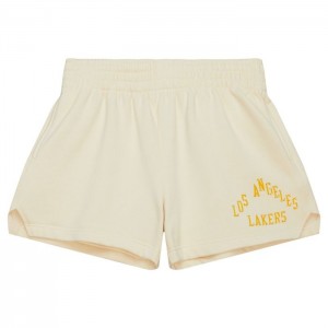 Short Mitchell & Ness M&N x Melody Ehsani Fleece Los Angeles Lakers Mujer | 7169LZWDS