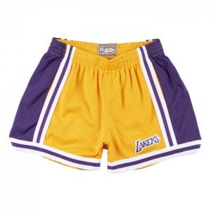 Short Mitchell & Ness Unisex Jump Shot Los Angeles Lakers Mujer | 5492UZVCR
