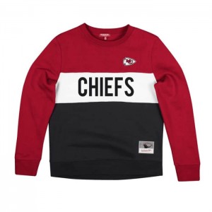 Sudadera con Capucha Mitchell & Ness Color Block Crew 2.0 Kansas City Chiefs Mujer | 6854QCDLM