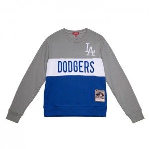 Sudadera con Capucha Mitchell & Ness Color Block Crew 2.0 Los Angeles Dodgers Mujer | 0831MAOTV
