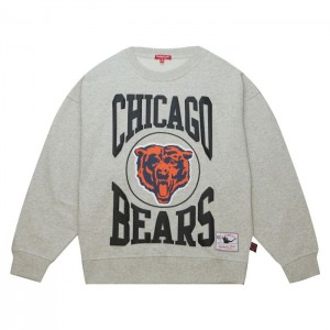 Sudadera con Capucha Mitchell & Ness Logo LT Crew 3.0 Chicago Bears Mujer | 9102YRTUS