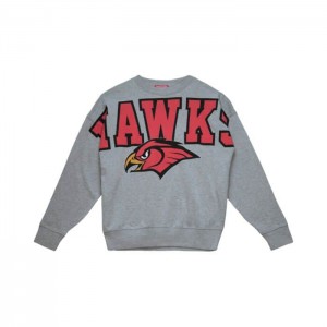 Sudadera con Capucha Mitchell & Ness Logo Fleece Atlanta Hawks Mujer | 3467JIYNU