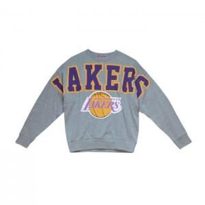 Sudadera con Capucha Mitchell & Ness Logo Fleece Los Angeles Lakers Mujer | 9378WNDYK