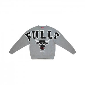 Sudadera con Capucha Mitchell & Ness Logo Fleece Chicago Bulls Mujer | 1584WZCRQ