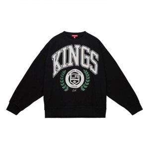 Sudadera con Capucha Mitchell & Ness Logo Lt Crew 2.0 Los Angeles Kings Mujer | 0312VAIGD