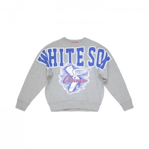 Sudadera con Capucha Mitchell & Ness Logo Fleece Chicago White Sox Mujer | 3475DOPZJ