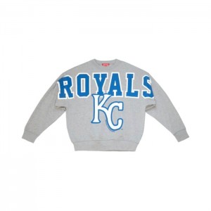 Sudadera con Capucha Mitchell & Ness Logo Fleece Kansas City Royals Mujer | 9581AIUDO