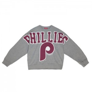 Sudaderas Mitchell & Ness Logo Fleece Philadelphia Phillies Mujer | 6179YUADQ