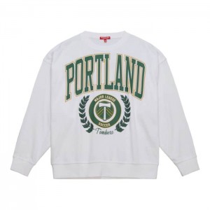 Sudaderas Mitchell & Ness Logo Lt Crew 2.0 Portland Timbers Mujer | 3184DCTEN