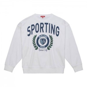 Sudaderas Mitchell & Ness Logo Lt Crew 2.0 Sporting Kansas City Mujer | 5892EPNFR