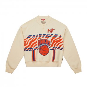 Sudaderas Mitchell & Ness M&N x Melody Ehsani Raglan Pullover New York Knicks Mujer | 0497WZOVK