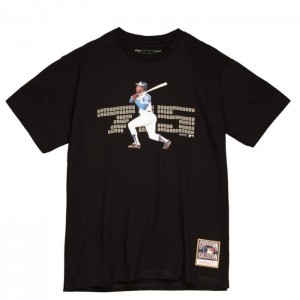 Tops Mitchell & Ness 715 Tee Atlanta Braves Hank Aaron Hombre | 7012JHXVC