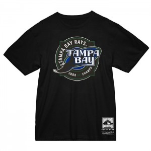 Tops Mitchell & Ness A.L. Champs Tee Tampa Bay Rays Hombre | 0721LQBZX