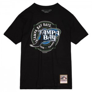 Tops Mitchell & Ness A.L. Champs Tee Tampa Bay Rays 2008 Hombre | 0649DTZYV