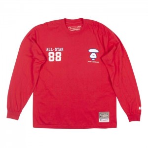 Tops Mitchell & Ness Aape Longsleeve Tee All-Star Hombre | 3759JBEGW