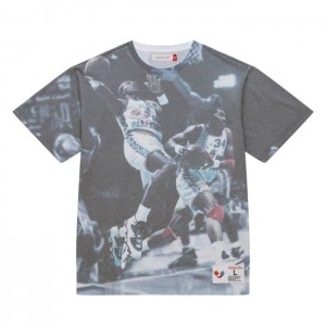 Tops Mitchell & Ness Above The Rim Sublimated S/S Tee Houston Rockets Hombre | 8652JPNLY