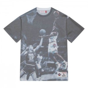 Tops Mitchell & Ness Above The Rim Sublimated S/S Tee Golden State Warriors Hombre | 8502QDOGK