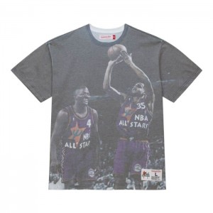 Tops Mitchell & Ness Above The Rim Sublimated S/S Tee Detroit Pistons 1995 Hombre | 8103ZXGVD