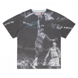 Tops Mitchell & Ness Above The Rim Sublimated SS Tee Utah Jazz Karl Malone Hombre | 8719VXTNR