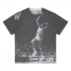 Tops Mitchell & Ness Above The Rim Sublimated SS Tee New York Nets Julius Erving Hombre | 9356IJXZG