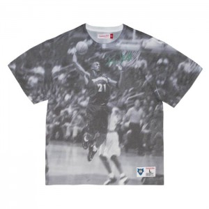Tops Mitchell & Ness Above The Rim Sublimated SS Tee Minnesota Timberwolves Kevin Garnett Hombre | 7542JHENO