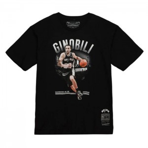 Tops Mitchell & Ness Achievement Tee San Antonio Spurs Manu Ginobili Hombre | 2754BSCTQ