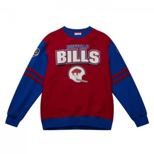 Tops Mitchell & Ness All Over Crew 2.0 Buffalo Bills Hombre | 1784JCSUR