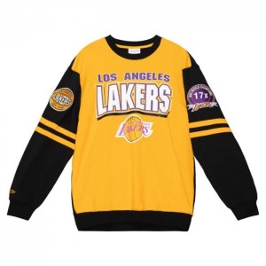 Tops Mitchell & Ness All Over Crew 2.0 Los Angeles Lakers Hombre | 5962SUTDE