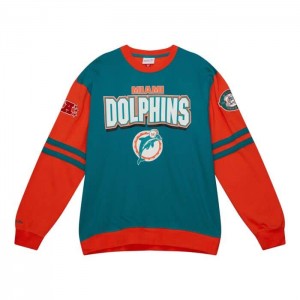 Tops Mitchell & Ness All Over Crew 2.0 Miami Dolphins Hombre | 0142JKLTM