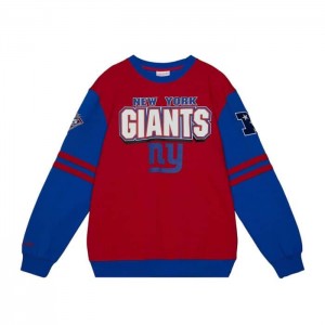 Tops Mitchell & Ness All Over Crew 2.0 New York Giants Hombre | 6409KJIGB