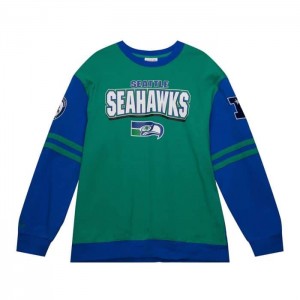 Tops Mitchell & Ness All Over Crew 2.0 Seattle Seahawks Hombre | 6975FCDRT