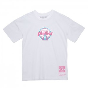 Tops Mitchell & Ness Basic Logo 2 Philadelphia Phillies Mujer | 8507CYXDG