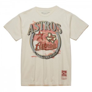 Tops Mitchell & Ness Crown Jewels SS Tee Coop Houston Astros Hombre | 7258JWBMH