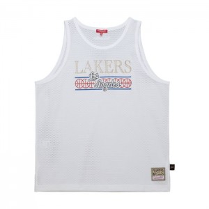 Tops Mitchell & Ness Dune Royal Mesh Tank Los Angeles Lakers Mujer | 6870BOIHT