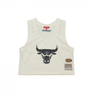 Tops Mitchell & Ness Extra Crop Tank Chicago Bulls Mujer | 1268LXRFQ
