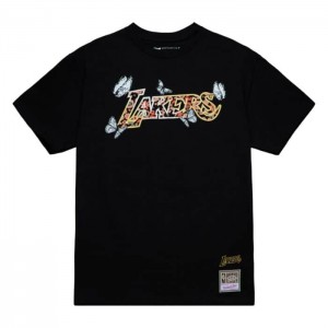 Tops Mitchell & Ness Floral SS Los Angeles Lakers Mujer | 1687MFQKU